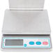 A Cardinal Detecto electronic portion scale with a clear plastic tray.