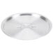 A stainless steel Vollrath Arkadia pan lid with a handle.