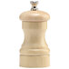 A Chef Specialties natural maple wood pepper mill with a round metal top.