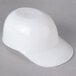 A white plastic baseball helmet.