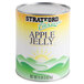 A #10 can of Stratford Farms apple jelly.