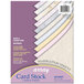 A purple and white package of Pacon card stock with various colors.