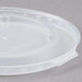 A white plastic Cambro lid with a lid on top.