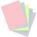 A stack of Pacon Assorted Pastel Colored Cardstock.