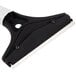 A black and white Unger squeegee with a green and white Unger stainless steel blade.