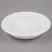 A white paper bowl with a white edge.