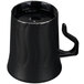 A black Fineline Flairware plastic mug with a handle.