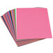 A stack of SunWorks assorted colored construction paper.