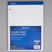 An Ampad white 3-hole punched writing pad with blue and white packaging.