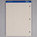 A white 3-hole punched Ampad writing pad with blue lines.