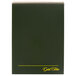 An Ampad wirebound planner pad with a green cover and yellow writing on it.