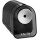 A black and silver X-Acto electric pencil sharpener.