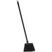 A black Carlisle lobby broom with a long handle.