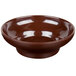 A brown Thunder Group melamine bowl.