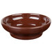 A brown Thunder Group melamine chocolate bowl.