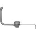 A metal Fisher DrainKing lever handle waste valve with a flat strainer and overflow pipe.