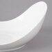 A white Bon Chef curved porcelain pasta bowl.