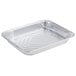 A Western Plastics shallow half size foil steam table pan with a lid.