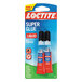 A blue package with two Loctite clear liquid super glue tubes.