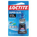 A package of Loctite Clear Ultra Gel Super Glue in blue and black packaging.