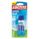 A package of two Loctite super glue gel tubes.