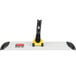 A Rubbermaid HYGEN 18" Microfiber Wet Mop Kit with a black handle and yellow pads.