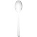 A Walco stainless steel teaspoon with a white handle.