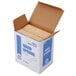 A cardboard box filled with Royal Paper eco-friendly wooden taster spoons.