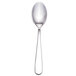 A Walco stainless steel demitasse spoon with a silver handle on a white background.