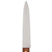 A Mercer Culinary Praxis paring knife with a rosewood handle on a counter.
