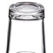 A close up of a clear Libbey side water glass.