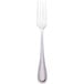 A silver Walco stainless steel table fork with a white handle.
