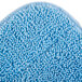 A close up of a blue Carlisle microfiber wet mop pad.