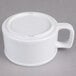 A white Thunder Group melamine soup mug with a handle.