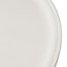 An American Metalcraft aluminum pizza pan with a white surface and a white rim.