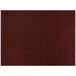 A brown faux leather rectangle placemat with stitching.