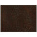 A brown faux leather rectangular placemat with stitching.