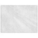 A white leather rectangle placemat with stitched edges.
