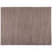 A bronze and brown woven rectangular placemat with a border.