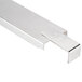 A stainless steel square metal strip for a Master Bilt ice cream dipping cabinet lid lock.