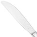 A Walco stainless steel table knife with a white handle.