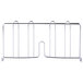A Metro chrome wire shelf divider with two metal bars.