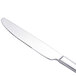 A Walco Freya stainless steel table knife with a silver handle.