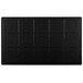 A black rectangular mat with a textured pattern.