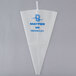 A white Matfer Bourgeat polyurethane pastry bag with blue text.