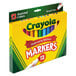A yellow box of Crayola markers with a yellow label.