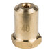 A brass cylinder with a gold metal nut and the number 40 on it.
