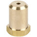 A brass #43 Hood Orifice with a hexagonal base and a gold metal cylinder with a hole.