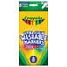 A box of Crayola Ultra-Clean Washable Markers with a blue circle and white text.
