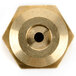 A close-up of a brass #49 hood orifice nut.